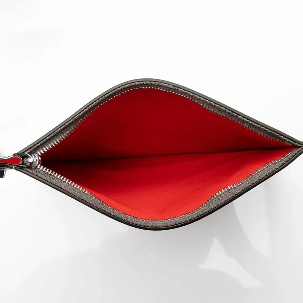 Christian Louboutin Gray Laser-Cut Tote